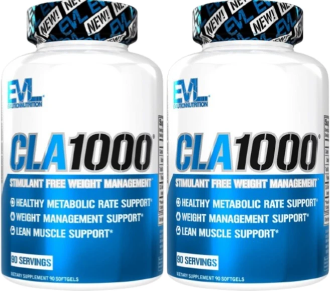 EVLution Nutrition CLA1000 각성제 무함유 체중 관리제 소프트젤 90정 2 SET - 쿠팡