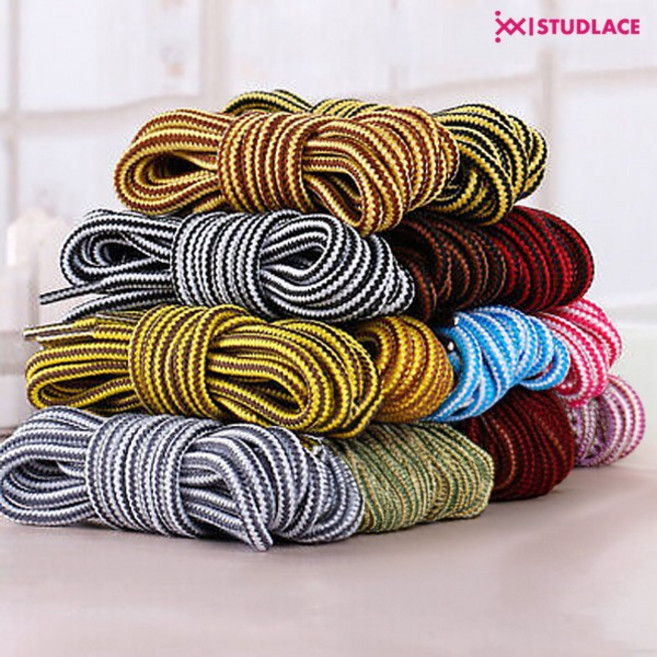 스터드레이스 라운드형 줄무늬 스타일 워커 작업화 등산화끈