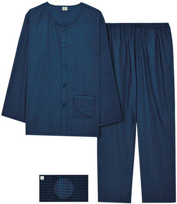 홈란쥬 트라이(2026년S/S) 남 여 60수 고급면 주자직 파자마 사계절 커플 잠옷 세트 K07