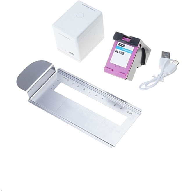 케이크에 디자인을 사용자 정의하기위한 USB 충전 잉크젯 식품 프린터 휴대용 쿠키 폼 음료 인쇄 펜, 01 Black, 01 CHINA, 검은색