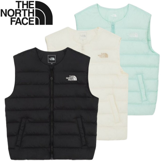 [매장발송] 노스페이스 키즈 경량 패딩조끼 간절기 보온성 남아 여아 주니어 등원 학교 운동 스포츠