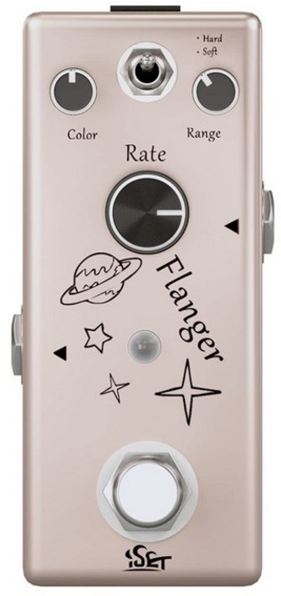 iSET 아날로그 플랜저 페달 일렉트릭 기타베이스 트루 바이 패스 용 (플랜저), 1개