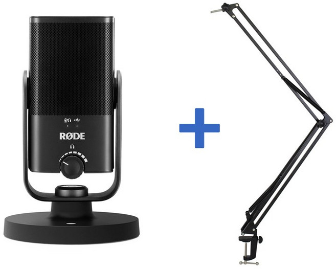 로드 NTUSB Mini 컴팩트 USB 마이크, NT-USB mini + 관절스탠드S
