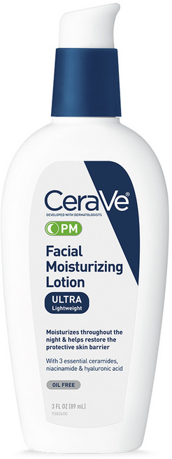 CeraVe 適樂膚 夜用臉部保濕乳液, 1瓶, 89ml