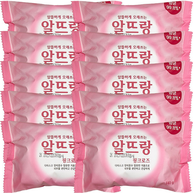 알뜨랑비누핑크, 140g, 10개입