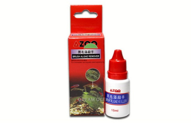 AZOO 아주 브러쉬킬러15ml 붙이끼제거 수족관이끼 어항청소 어항이끼 솜털이끼제거, 1개