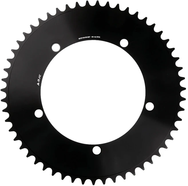 DJC 라운드 체인링 고정 기어 픽시 트랙 바이크 47T 49 51 53 55 57 59 60 61 62 63 64T 체인휠 144 Bcd, 09 53T