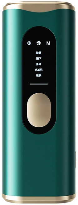 PYHO 가정용 휴대용아이스 포인트 제모 장치 아픔이 없는 레이저 스킨케어 미용 기기, TMD1, 그린 - 쿠팡