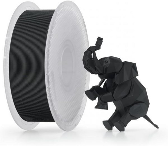 밤부 랩 PLA 기본 필라멘트 1.75mm 1kg 스풀 3D 프린터 매끄러운 마감 낮은 뒤틀림 인쇄 용이 및 대부분의 FDM 프린터와 호환 검정 10101 3072171, 검정 (10101)