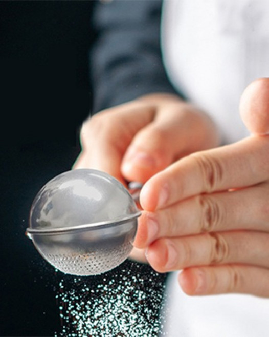 스텐 슈가볼 쉐이커 (코코아 슈가 파우더 가루 체), 1개