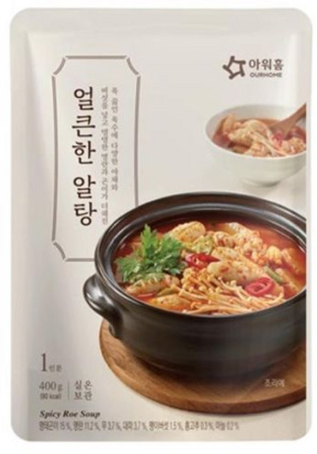 아워홈 얼큰한 알탕 400g 1BOX(12입), 12개