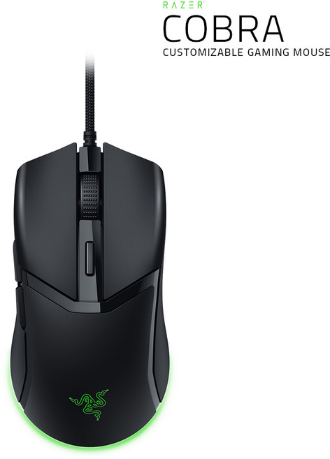 레이저 Cobra 유선 마우스 RZ01-0465, 블랙