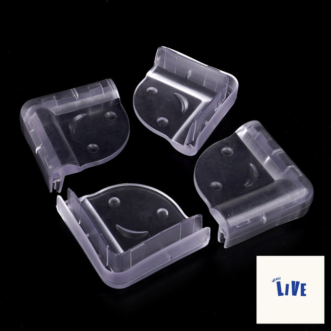 4P 투명 라운드 모서리보호대 손끼임방지