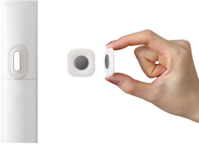 AIMITU 떨어지지않는 4세대 강력 자석 리모컨 거치대, 정사각형, 2개