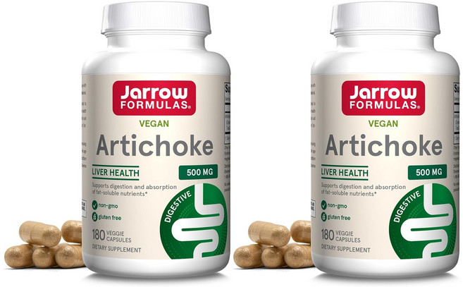 Jarrow FORMULAS 賈羅公式 朝鮮薊素食膠囊 500mg, 180顆, 2罐
