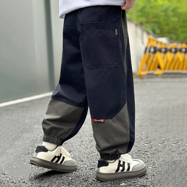 UPPERCUT 남아 면바지 트윌 조거팬츠 아동 등산복바지 주니어 캠핑의류 아웃도어팬츠