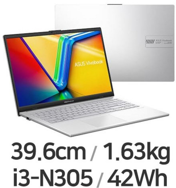 에이수스 2024 Vivobook Go 15 코어i3 인텔 12세대, 쿨실버, 512GB, 16GB, WIN11 Pro, E1504G-BQ483(국내AS)