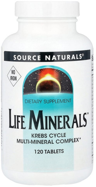 소스 내추럴스 라이프 미네랄즈 철 미포함 120 정, 1개, 120정
