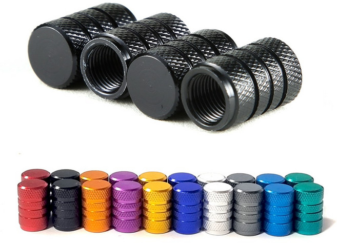 발통마켓 타이어 밸브캡 4P 세트 자동차 오토바이 마개 볼트캡 공기압주입기, 8p, 삼선밸브캡 실버