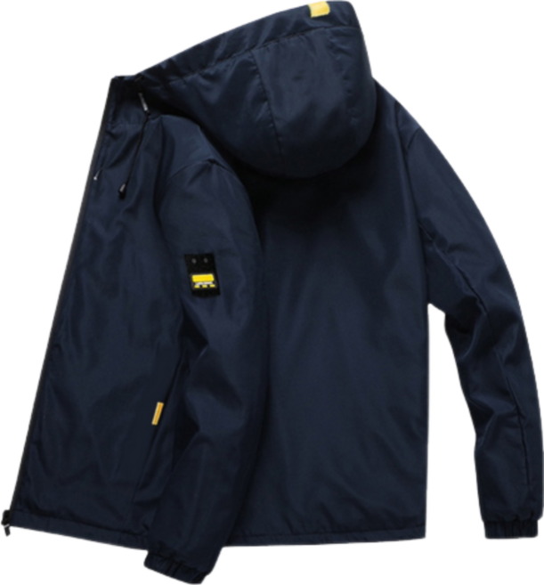 男款工裝防風連帽外套