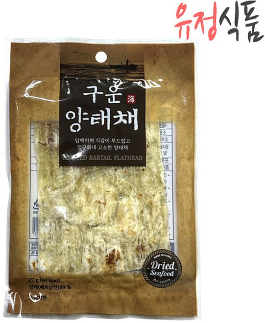 [유정식품] 담백하고 부드러운 구운 양태채 27g, 20개