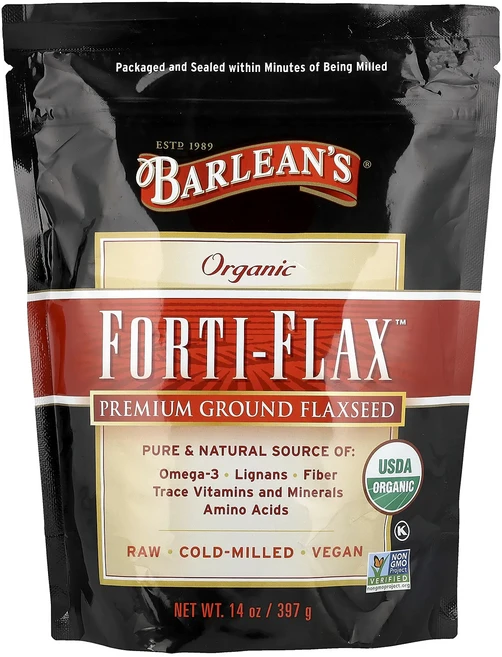 새해 첫좋은선물 Barlean's 유기농 Forti-Flax™ 프리미엄 아마씨 분말 397g(14oz) 제대로 할인합니다, Barleans유기농FortiFlax프리미엄아마씨분말3 - 쿠팡