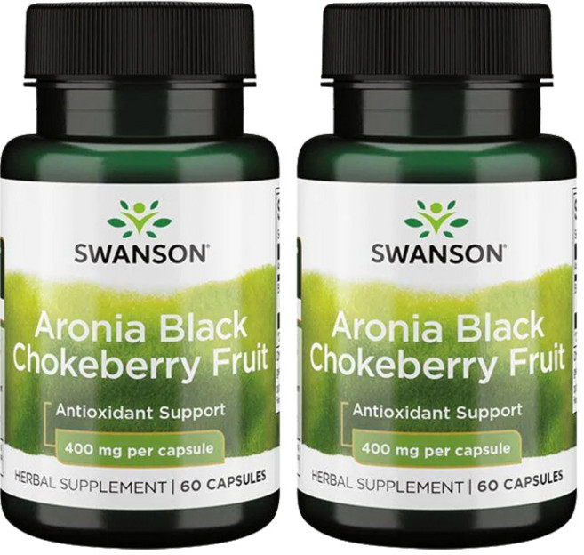 Swanson 斯旺森 野櫻莓膠囊 400mg, 60顆, 2罐