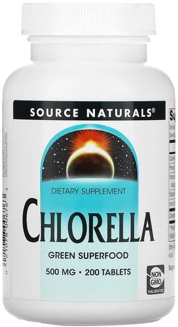 소스내추럴스 클로렐라 500 ㎎ 200정, 1개, 200개 - 쿠팡