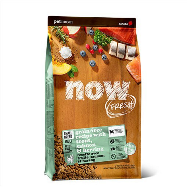 나우프레쉬 그레인 프리 스몰 브리드 피쉬 어덜트 반려견 건식사료, 청어+연어, 5.44kg, 1개