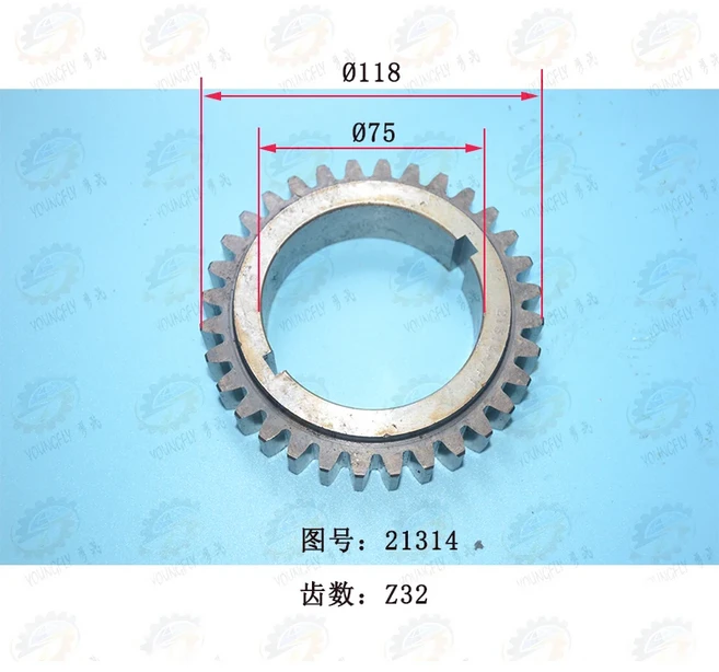 호환 TPX6113 보링밀링 머신 21314 29/32 치아 공장 그라운드 기어, 01 32 teeth