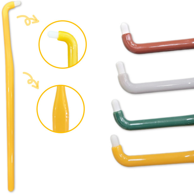 덴탈터프트 첨단칫솔 TR 짧은돔형 뽑기 상품으로 색상이 출고되는 상품, 1세트, 10개입