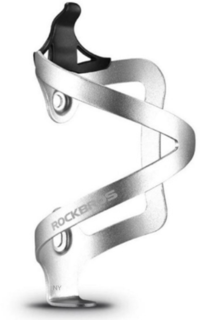 락브로스 자전거 알루미늄 경량 물통 거치대 단방향 2017-11B, 실버, 2개