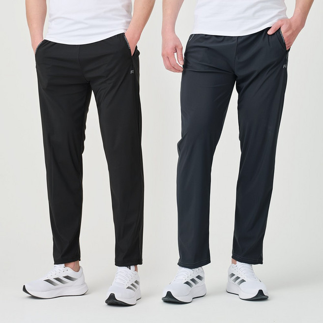 필드웍스 1+1 남성 아이스 쿨 스판 트레이닝팬츠 추리닝 냉감바지