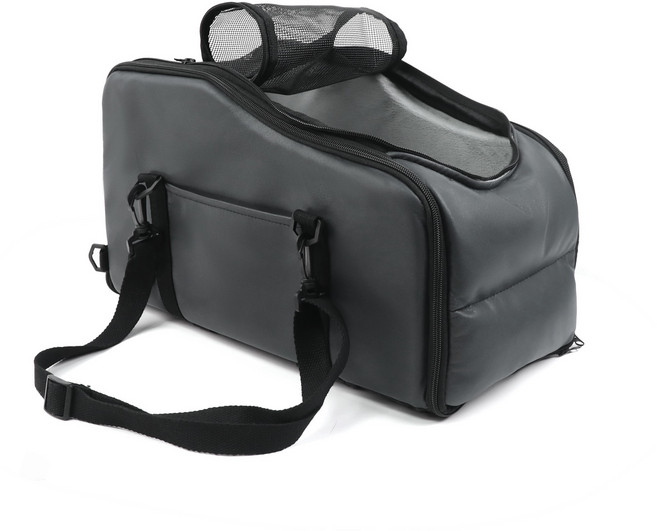 디앤이펫 3in1반려동물 강아지 차량용 카시트 백팩 슬링백 겸용 이동장, 1개, 블랙