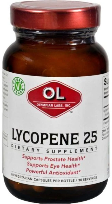 Olympian Labs 라이코펜 Lycopene 25mg Powerful Antioxidant Supports Eye Prostate & Heart Health Glut, Olympian Labs 라이코펜 Lycopene 25, 1개 - 쿠팡