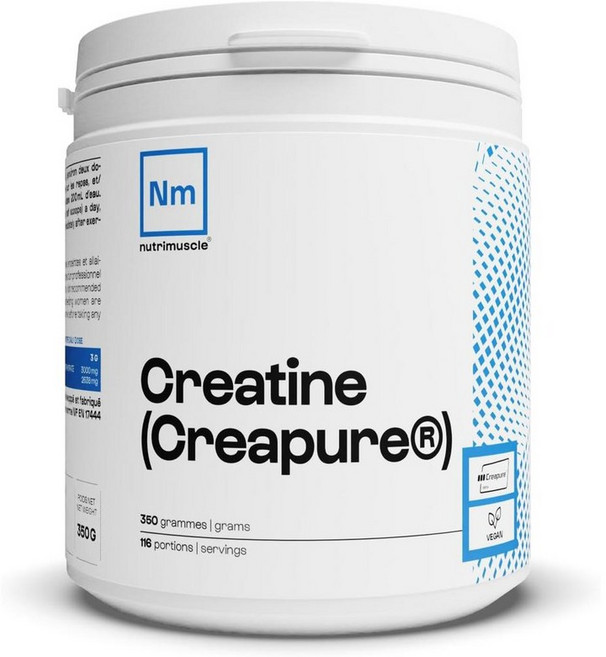프랑스 뉴트리머슬 Nutimuscle 100% Pure Creatine Monohydrate 100% 퓨어 크레아틴 모노하이드레이트 파우더, 350g, 3개