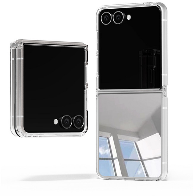갤럭시 Z플립 투명 슬림 미러 케이스