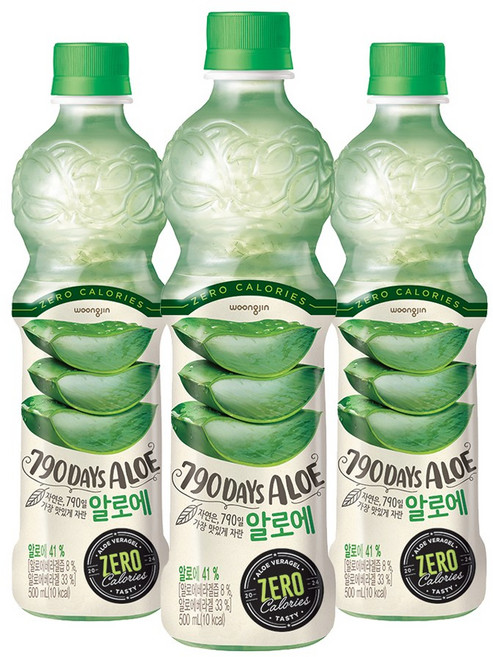 자연은 알로에 제로, 500ml, 6개