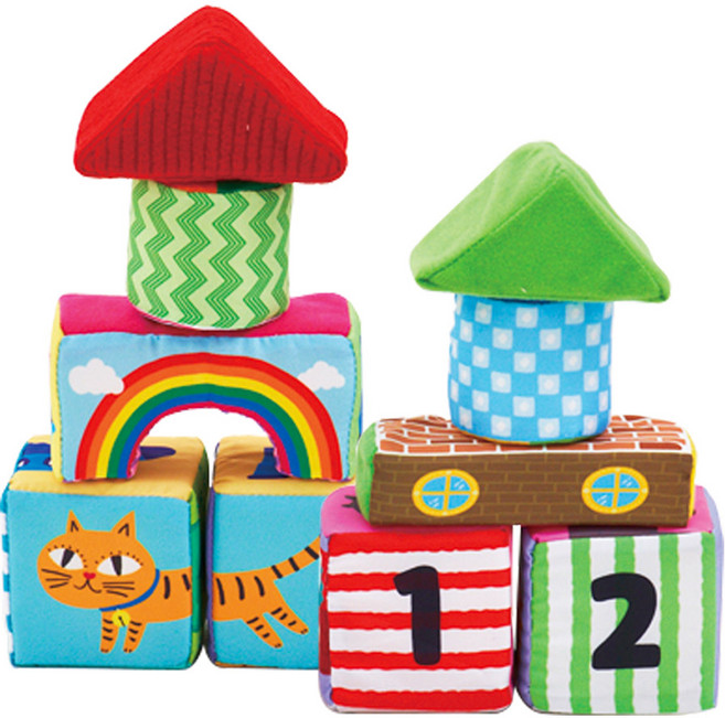 (다르담) 영유아 숫자 헝겊 블록 10pcs