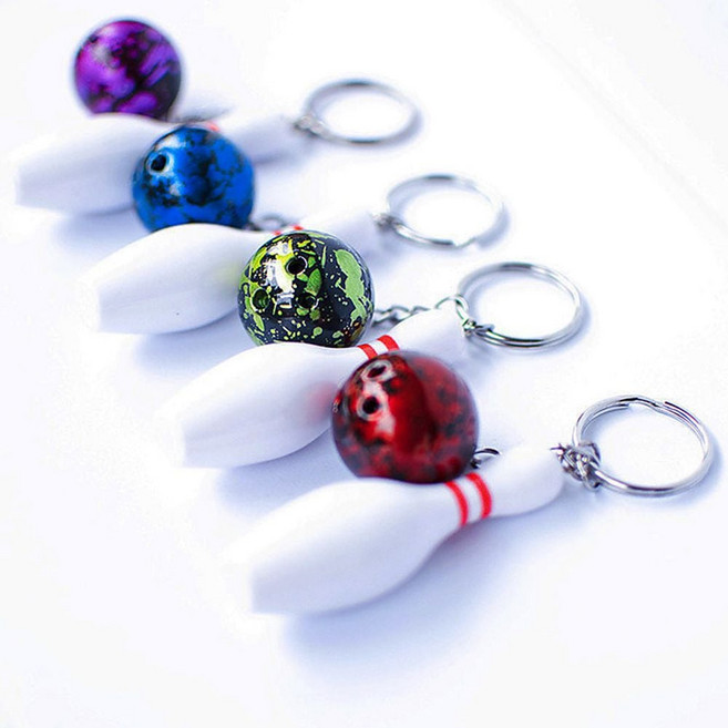 스포츠 열쇠고리 볼링 공 볼링핀 키링 M12395 got+0258UY