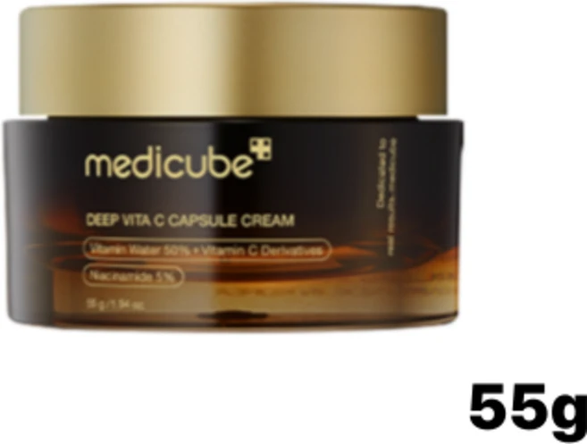 l본사직송 최신제조출고 메디큐브 비타민c 미백 개선 크림 메디큐브 딥 비타씨 캡슐 크림 I 비타민 C 함유 I 딥 비타C 캡슐크림, 55g, 1개 - 쿠팡