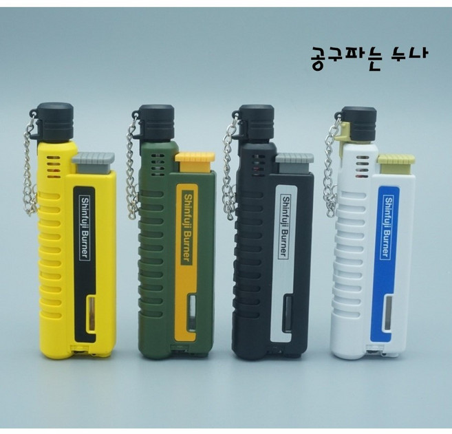 소토 신후지버너 슬라이드 충전가스토치, 블랙, 1개