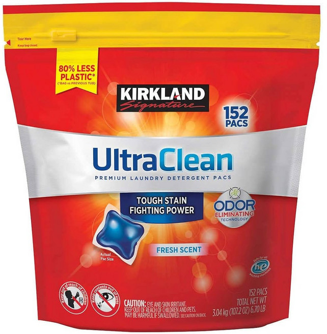 코스트코 커클랜드울트라 클린 캡슐 세제 152팩, 1개