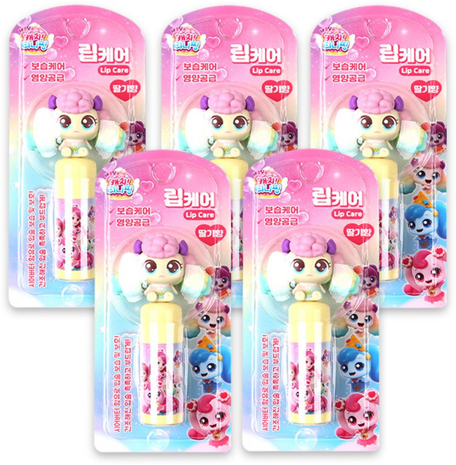 캐치티니핑 립케어 포실핑, 5개, 3.8g, 딸기향
