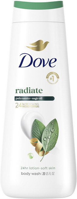 Dove 多芬 Radiate 沐浴乳 桑託木 + 鼠尾草油, 591.5ml, 1個