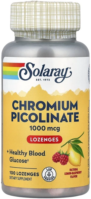 솔라레이 Solaray 피콜린산크로뮴 사탕 정제 천연 레몬-라즈베리 맛 1 000mcg 정제 100정122232원산지:기타, 솔라레이 Solaray, 피콜린산크로뮴, 천연 레몬-라, 1개 - 쿠팡