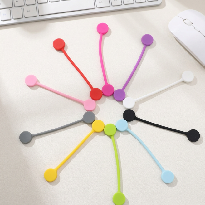 젤리픽 다용도 자석 케이블 타이, 혼합색상, 1세트