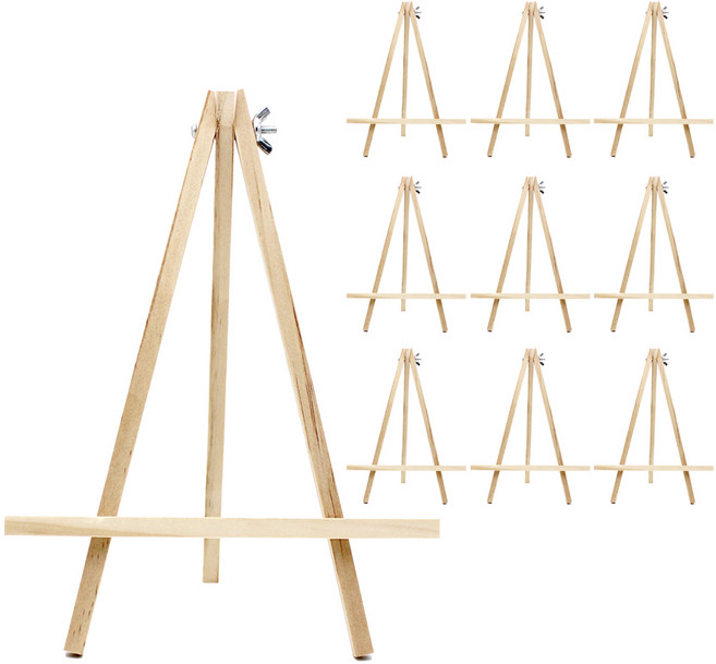 미니 나무 이젤 대 10개