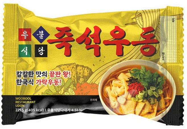 우불식당 즉석우동 221.5g 4개