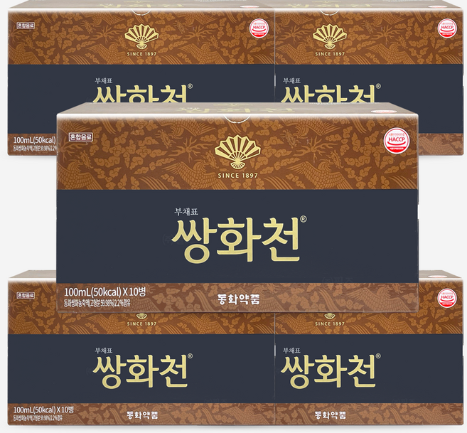 [동화약품] 부채표 쌍화천 100ml 50병, 5개, 10개입